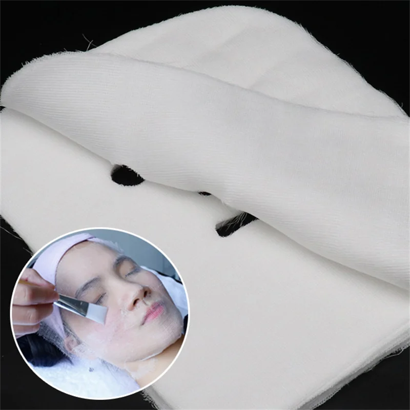 Großhandel 100/500/1000PCS Weiche Gaze Schönheit Salon Tragen Weiche Maske Schönheit Gaze Block Einweg Maske Spezielle gesicht Maske Hautpflege