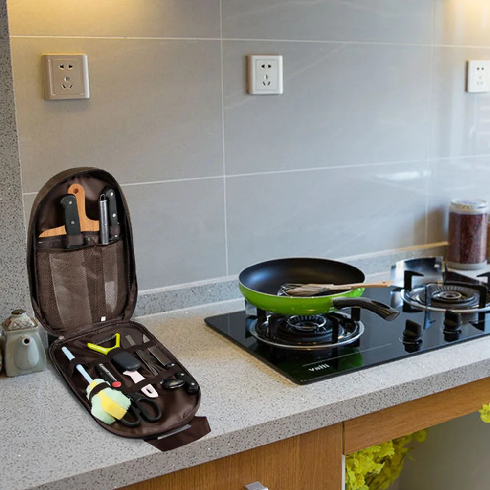 

1Pcs Outdoor Kitchenware Storage Bag Practical Picnic Supply Portable Cookware Container Camping Travel Hiking