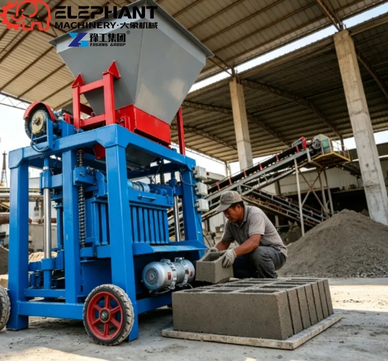 Automatic Hydraulic Concrete Brick Machine With PLC Controller, Hollow Block And Paving Brick Production Equipment