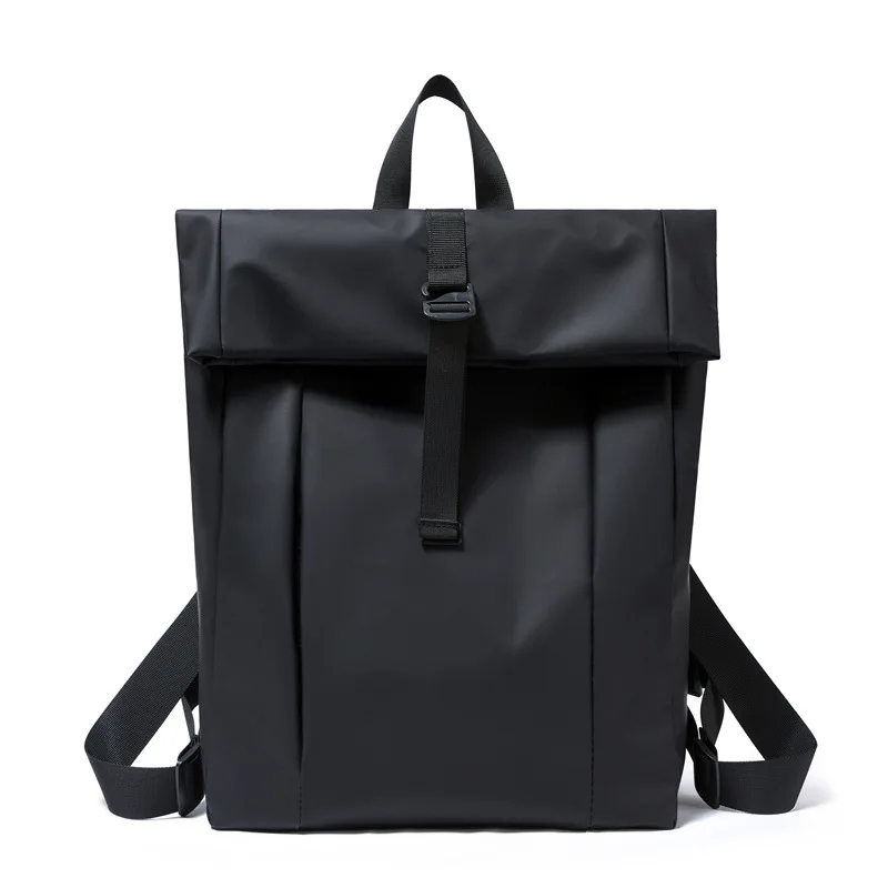 

Large Capacity Backpack - Stylish Solid Black Travel & Commuter Bagwith Adjustable Straps, Multiple Compartments, TravelBackpack
