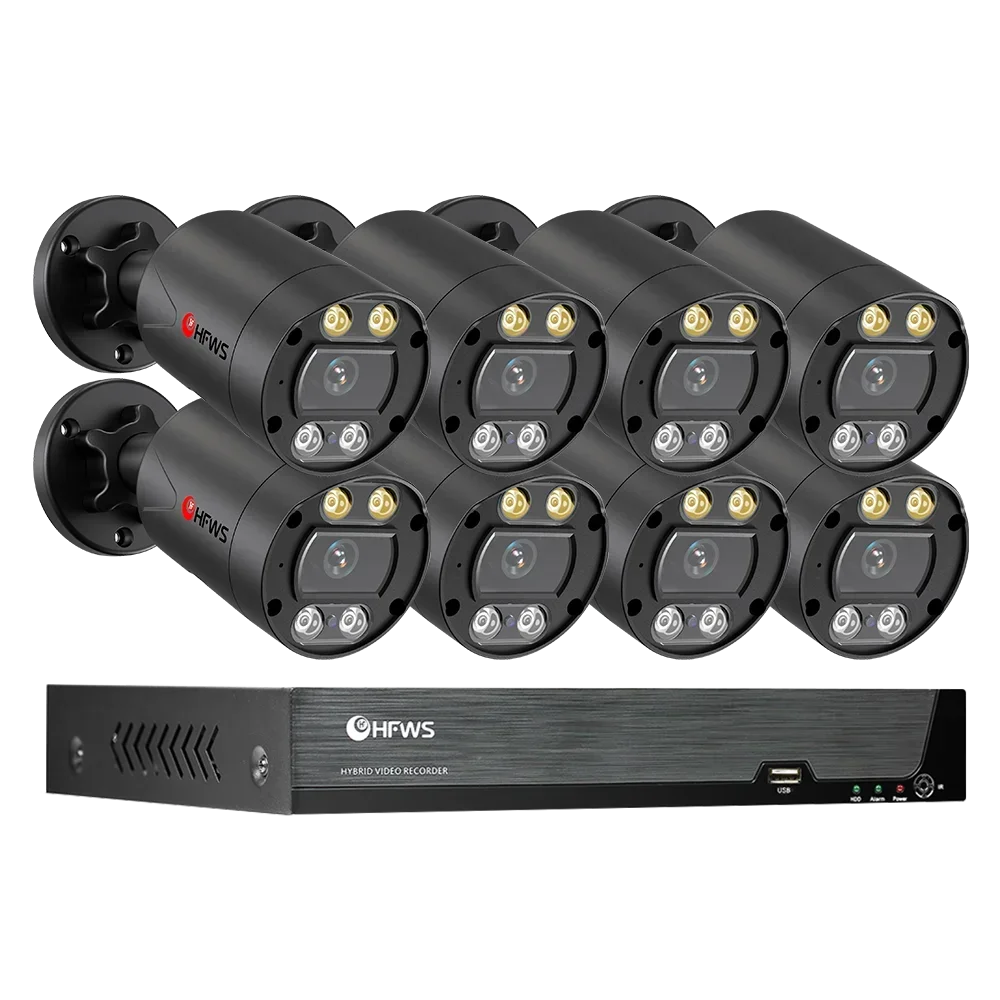 Video Surveillance Security CCTV POE  Kit 4K 8MP Poe  8CH