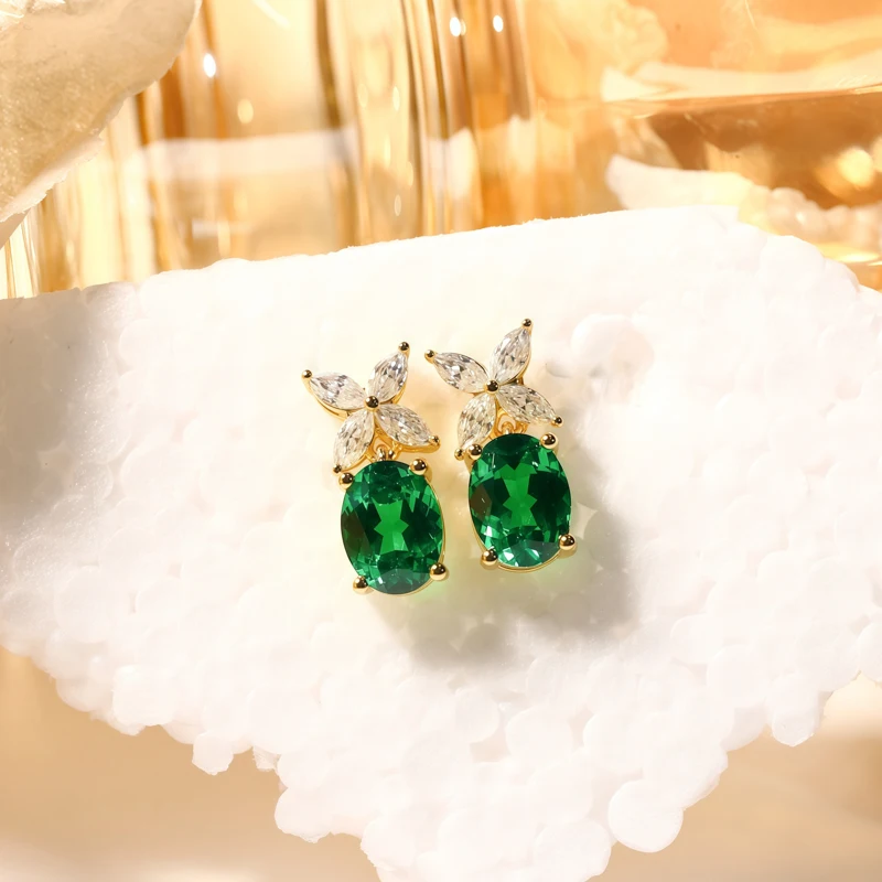 

Серьги, выращенные в лаборатории драгоценный камень, изумруд/рубина/сапфир, серебро 925, подарок, гипоаллергенный, устойчивый к выцветанию, прямая продажа с фабрики, очаровательные ювелирные изделия