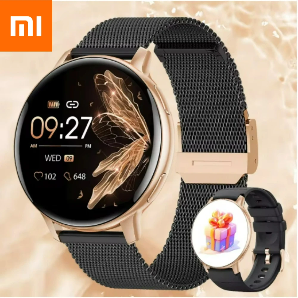 

Xiaomi 579015 Watch Women Bluetooth Call Custom Dials Watches Blood Oxygen Monitor Sport Men Smartwatch Ladies For Android