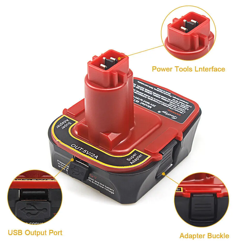 DCA1820  for Milwaukee 18V li-ion battery convert for Dewalt old 18V nicad DC9096 DC9180