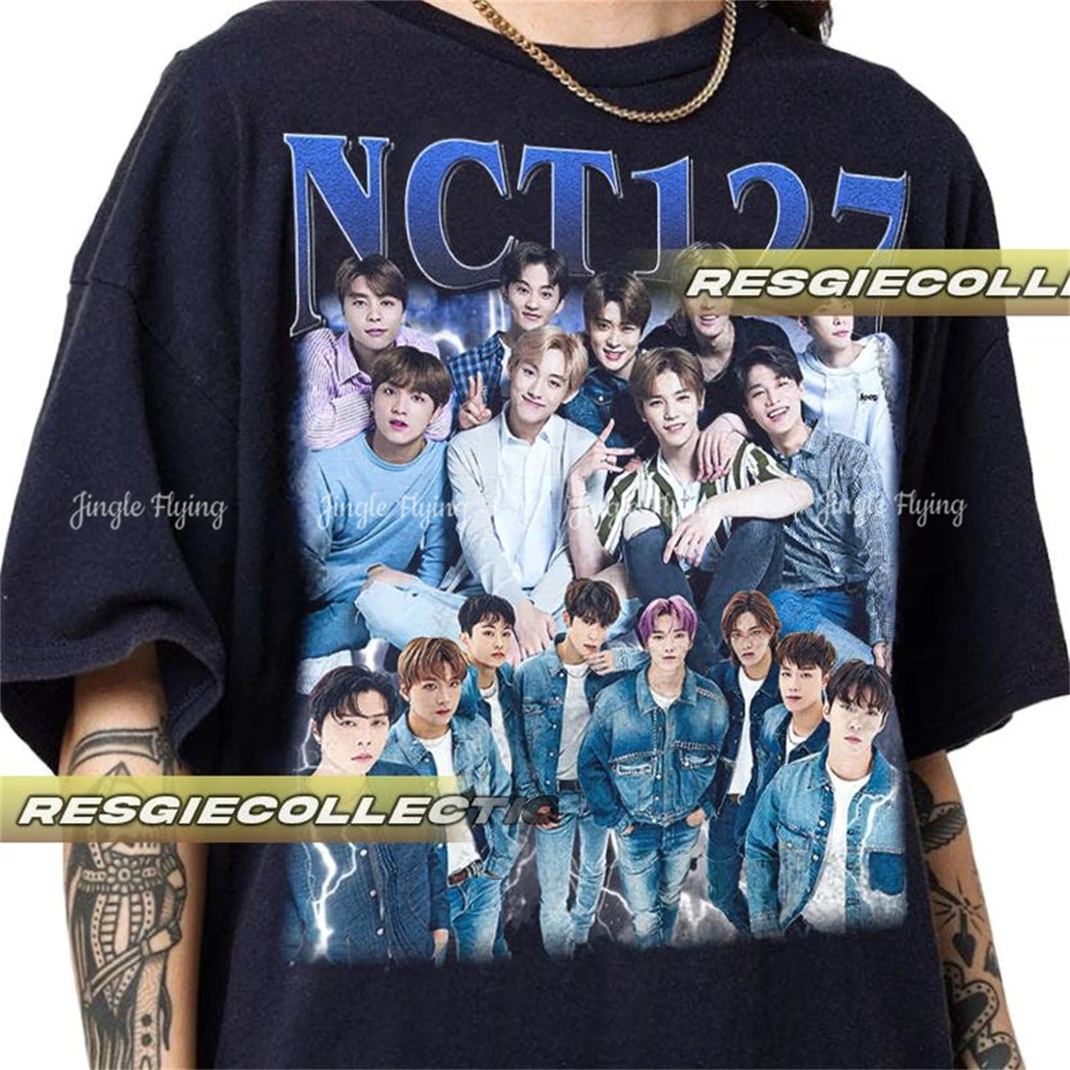 Лимитированная футболка Nct 127. Винтажная рубашка унисекс. Мягкая дышащая повседневная уличная одежда.