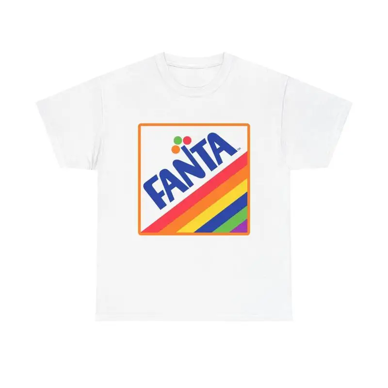 Fanta Soda camiseta Vintage Pop Logo Retro nostálgico algodón pesado