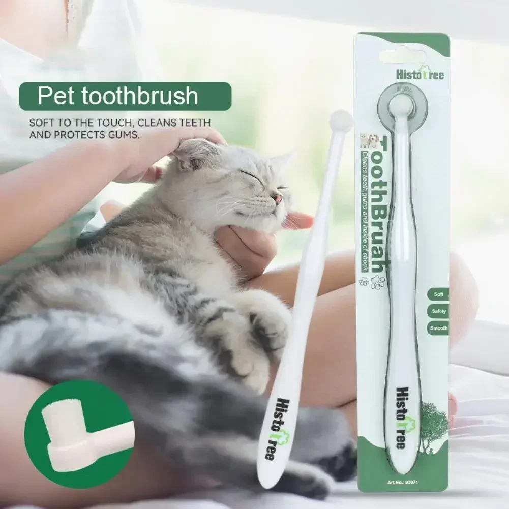 

20Pcs Round Head Toothbrush for Dog Remove Bad Breath and Tartar Dog Cat Oral Cleaning Tool Small Pets Cleaning Supplies