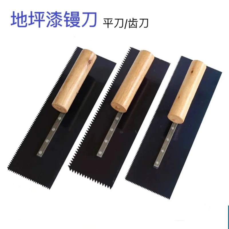 For Notched Serrated Trowel, Self‑Leveling Epoxy‑Floor Paint Spatula, Manual Construction & Flooring Installation Hand‑Tool