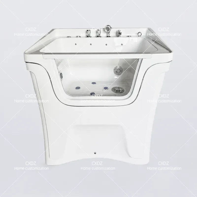 Pet SPA Bathtub Machine for Dogs and Cats Bubble Bath Basin Large and Small Dog Beauty Bathing Tub with Bubble Function