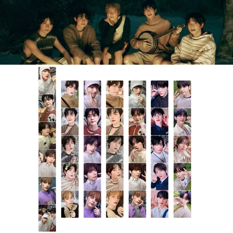 Carte photo Kpop, petite carte postale double face, cadeau GérCollection, SOOBIN YEONJUN BEOMdean U CHIKAI TAEHYUN HUENINGKAI LOMO