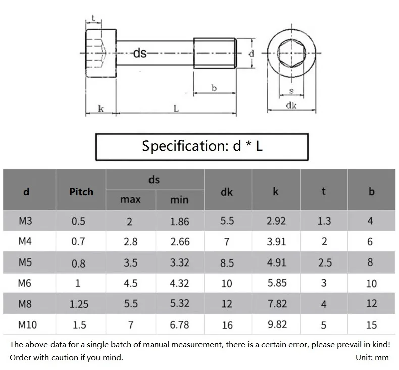 M2 M2.5 M3 M4 M5 M6 M8 304 Stainless Steel Hexagon Socket Smooth Cap Captive Panel Screws Half Thread Anti-loosening Bolts