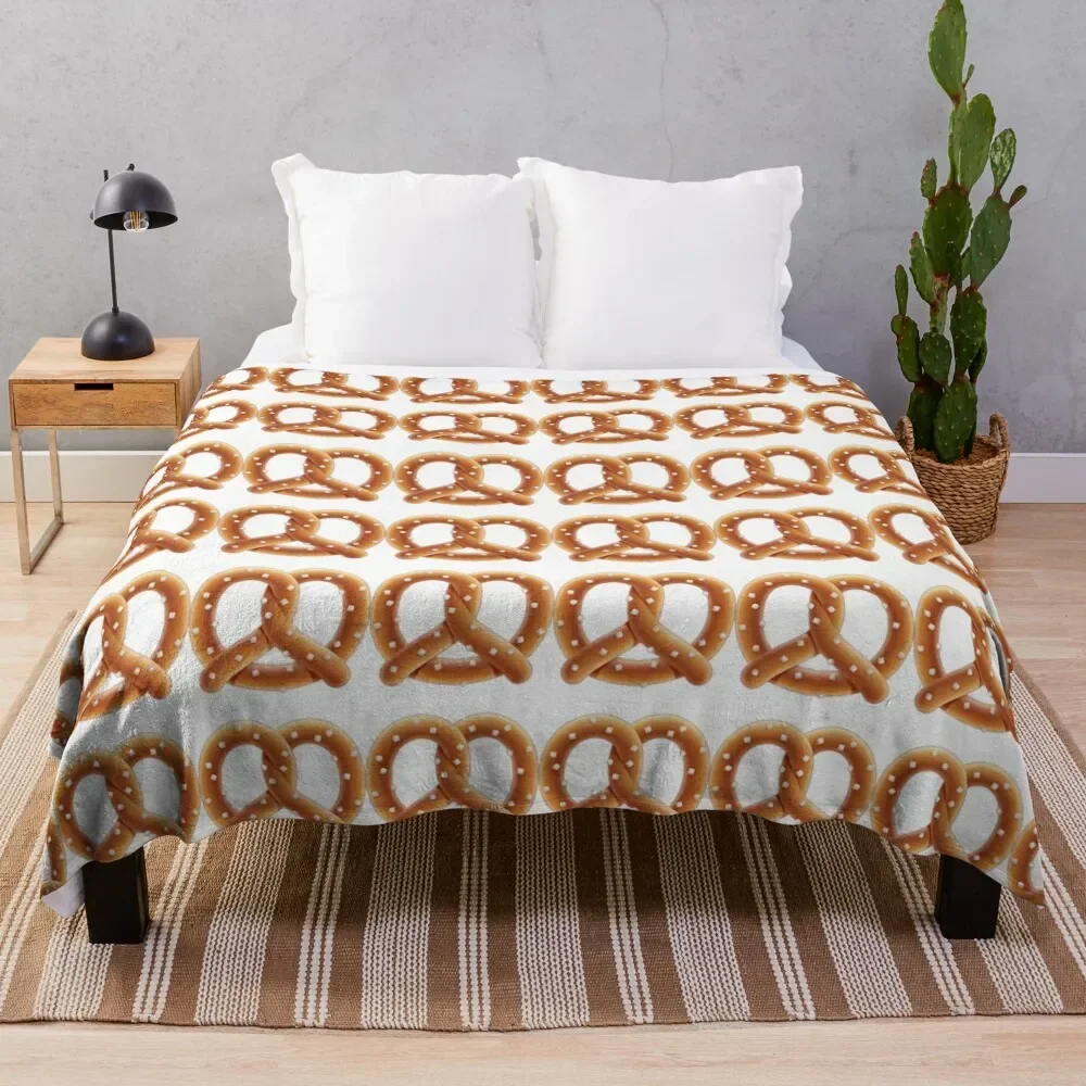 Pretzels Throw Blanket Soft Bedroom Blanket for Night Sleeping