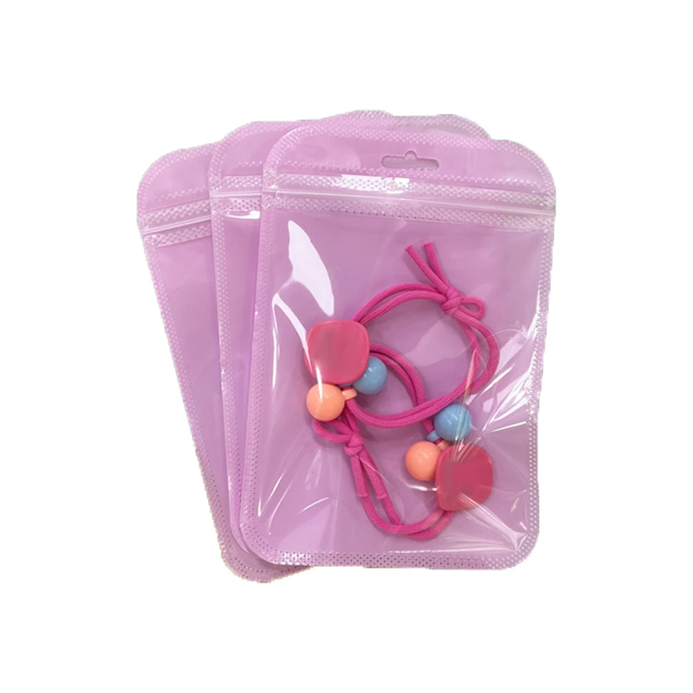 50 Stück/Los Selbstklebende Beutel in Macaron-Farben Wiederverschließbare Plastikverpackung Aufbewahrungsbeutel Schmuckherstellungszubehör Geschenktüten – Detail 5