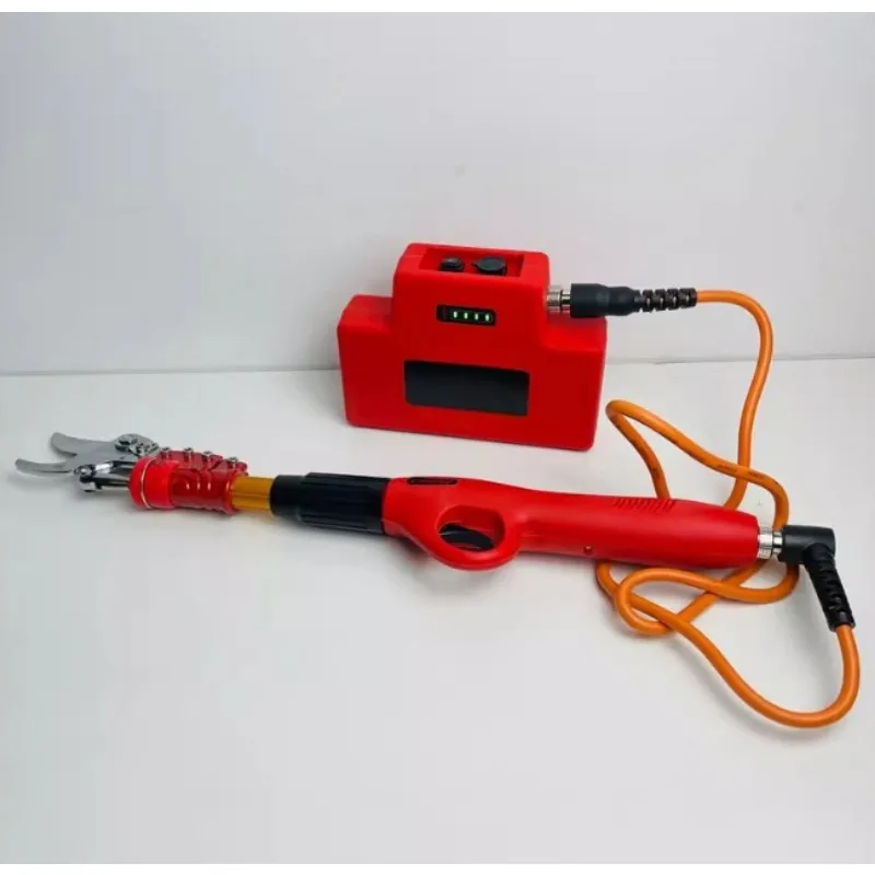 Lithium Battery High Branch Shears Extended Pruning Shears, Opening 4 Cm Electric Fruit Tree Thick Branch Shears