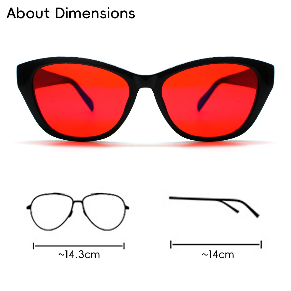 Diabo olho de gato anti luz azul óculos femininos com lente vermelha lente laranja anti fadiga óculos de proteção para os olhos
