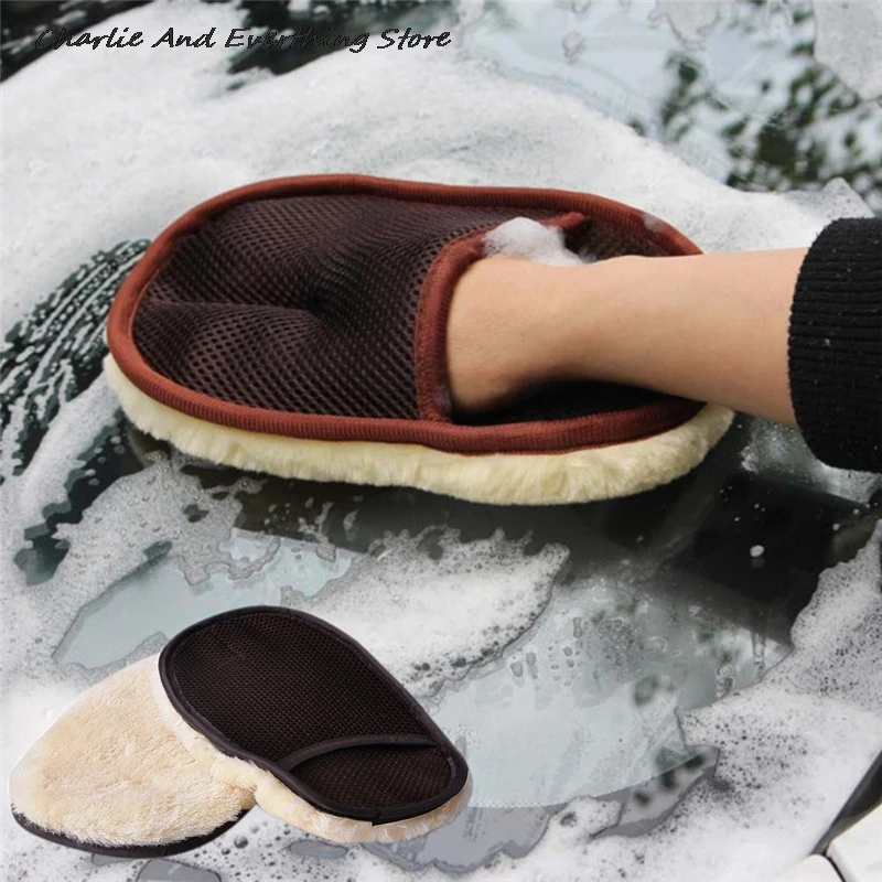 New Car Motorcycle Washer Car Cleaning Glove Auto Plush Vehicle Wash Mitten Cloth Cleaning Polishing Mitt Brush