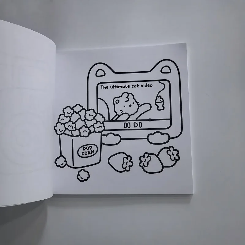 Cute Girl Things Stress Relief Coloring Book Self-love Drawing Book Perfect Gift for Party and Birthday Christmas