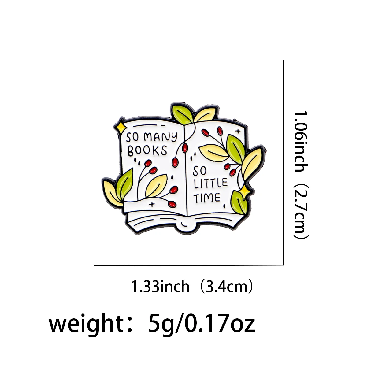 Book Lovers Enamel Pin Books Brooch Pines Lapel Pins Badge on Backpack Clothing Accessories Fashion Jewelry Gift for Teachers