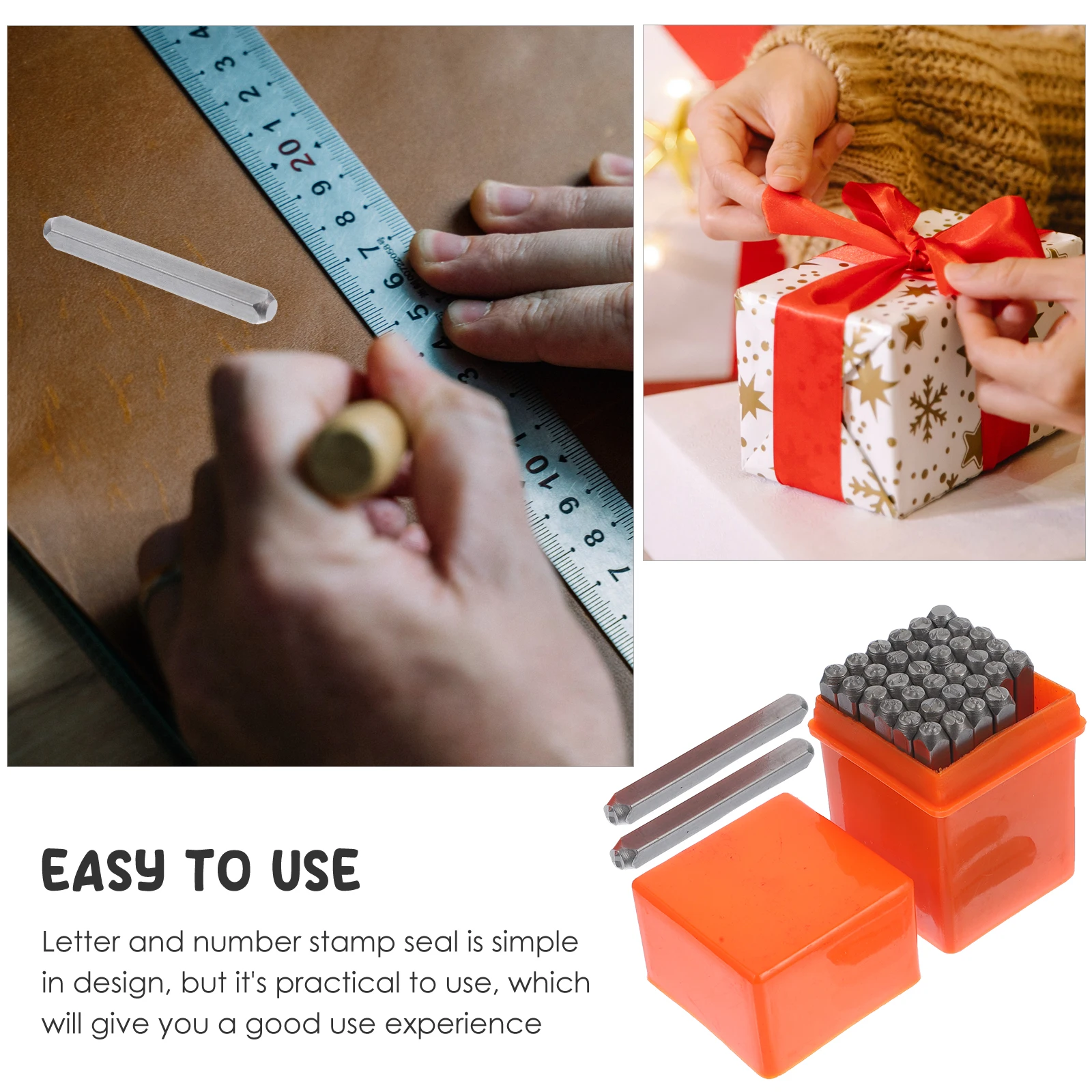 

1 Box Alloy Steel Letter Number Stamp Punch Set For Crafts Metal Stamping Tool Durable Lightweight Portable Stamping