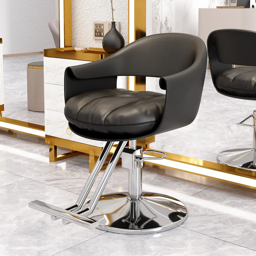 #New Hair Salon Chair with Adjustable Rotation, Fashionable Hair Cutting Seat, Light Luxury Hot Dyeing Chair, Hair Salon Chair