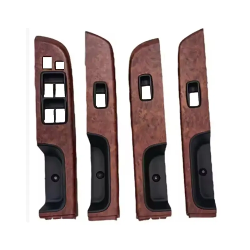 

A82U-Car Window Glass Lift Switch Panel Cover For Nissan Y61 2005-2023 74232-0K620 Door Armrest Upper Panel Trim Wood Grain