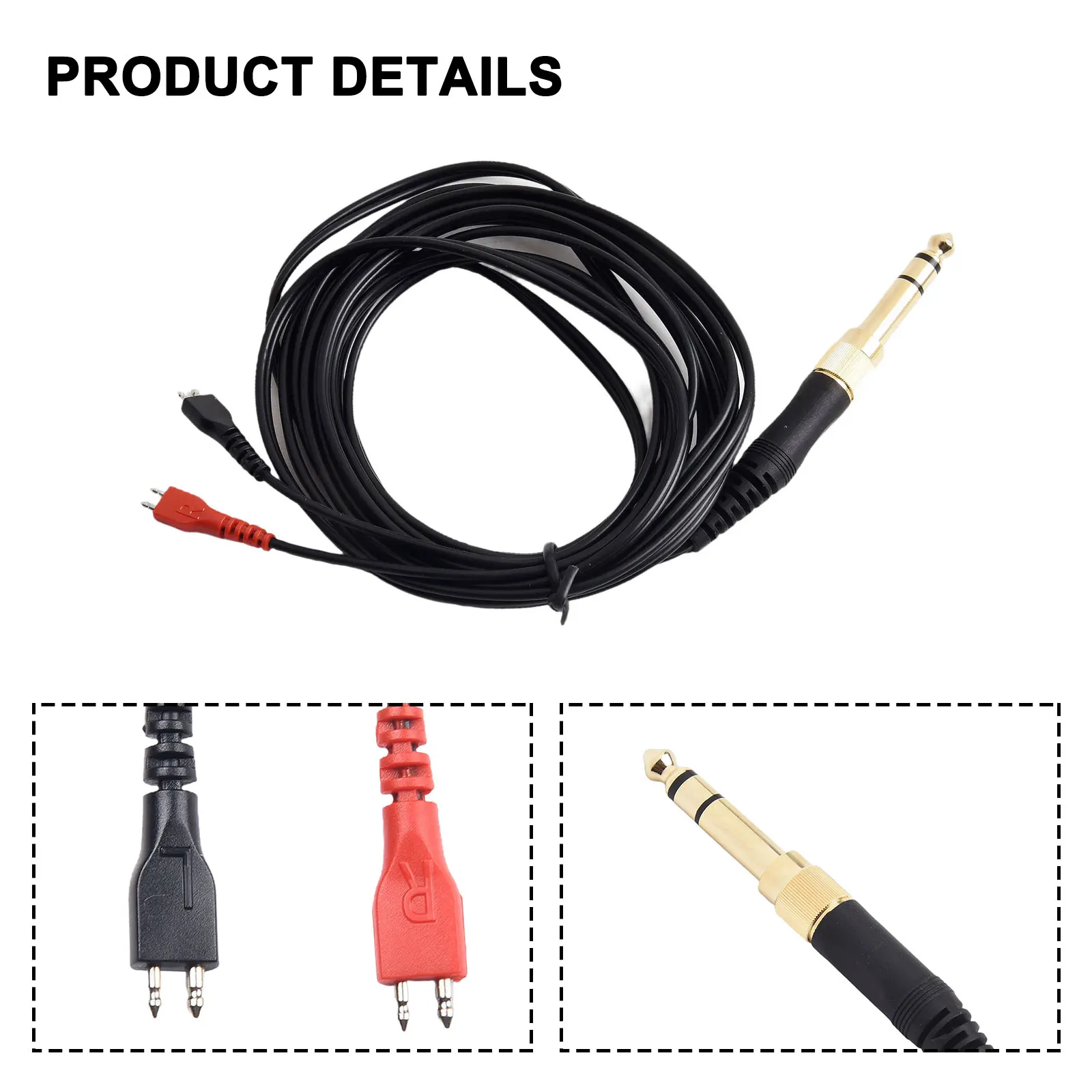 Headphone Extension Cable Speaker Circumaural Headset Audio Upgraded Cable For HD25 HD560 HD540 HD480 HD430 414 HD250