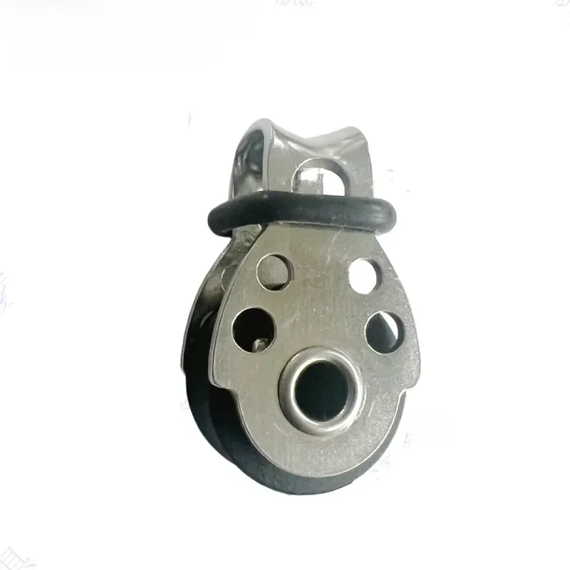 316 Stainless Steel 15mm Marine Pulley Block Micro Nylon Swivel Wire Rope Rigging Hardware for Sailing Yacht Boat Ship
