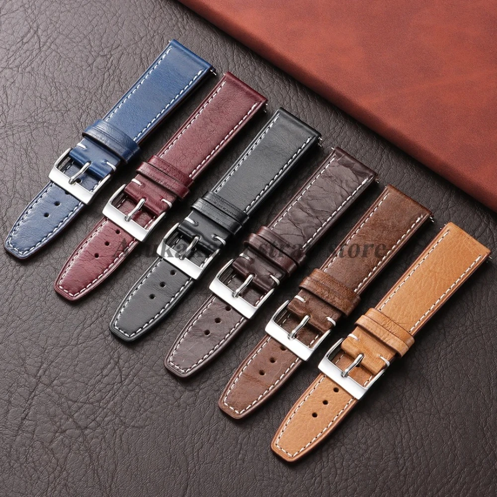 20Mm 22Mm Retro Lea… - image