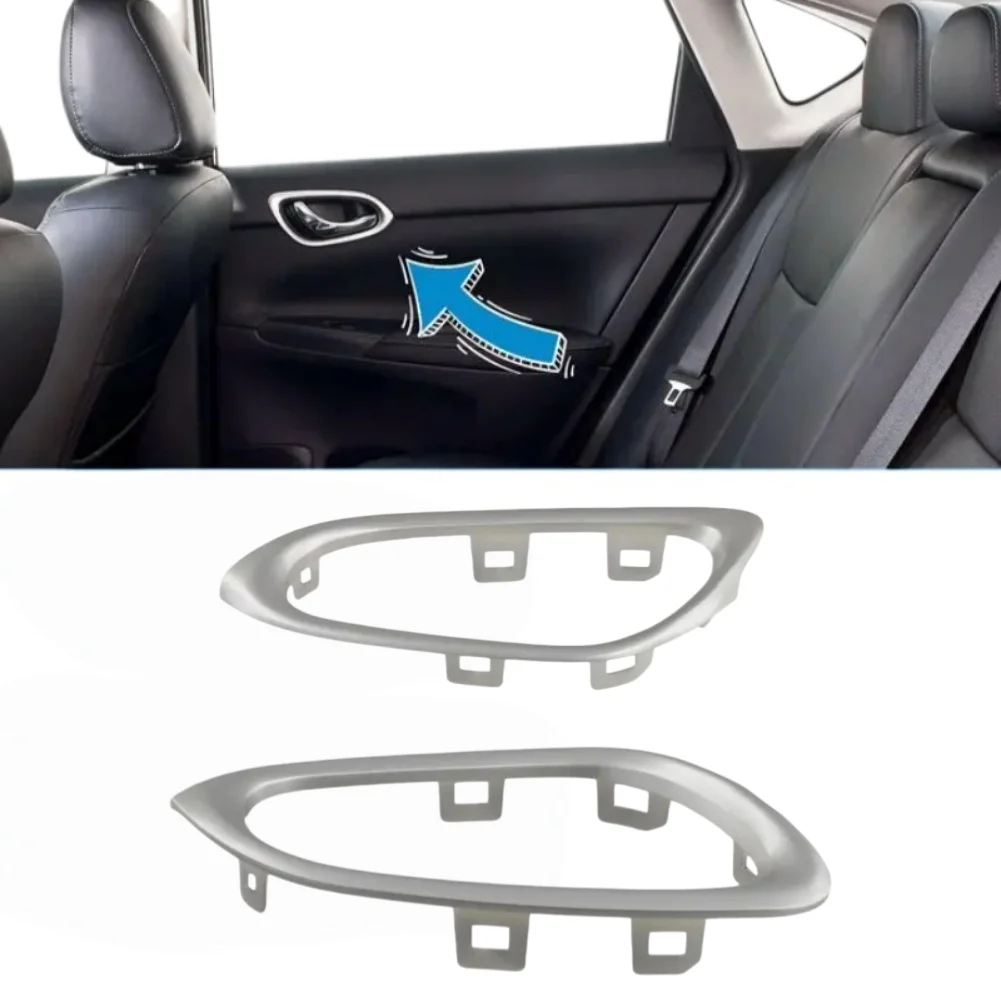 Car Inside Interior Door Handle Trim Rear Left & Right Side OEM 826833RA0A For Nissan For Sentra 2013-2019