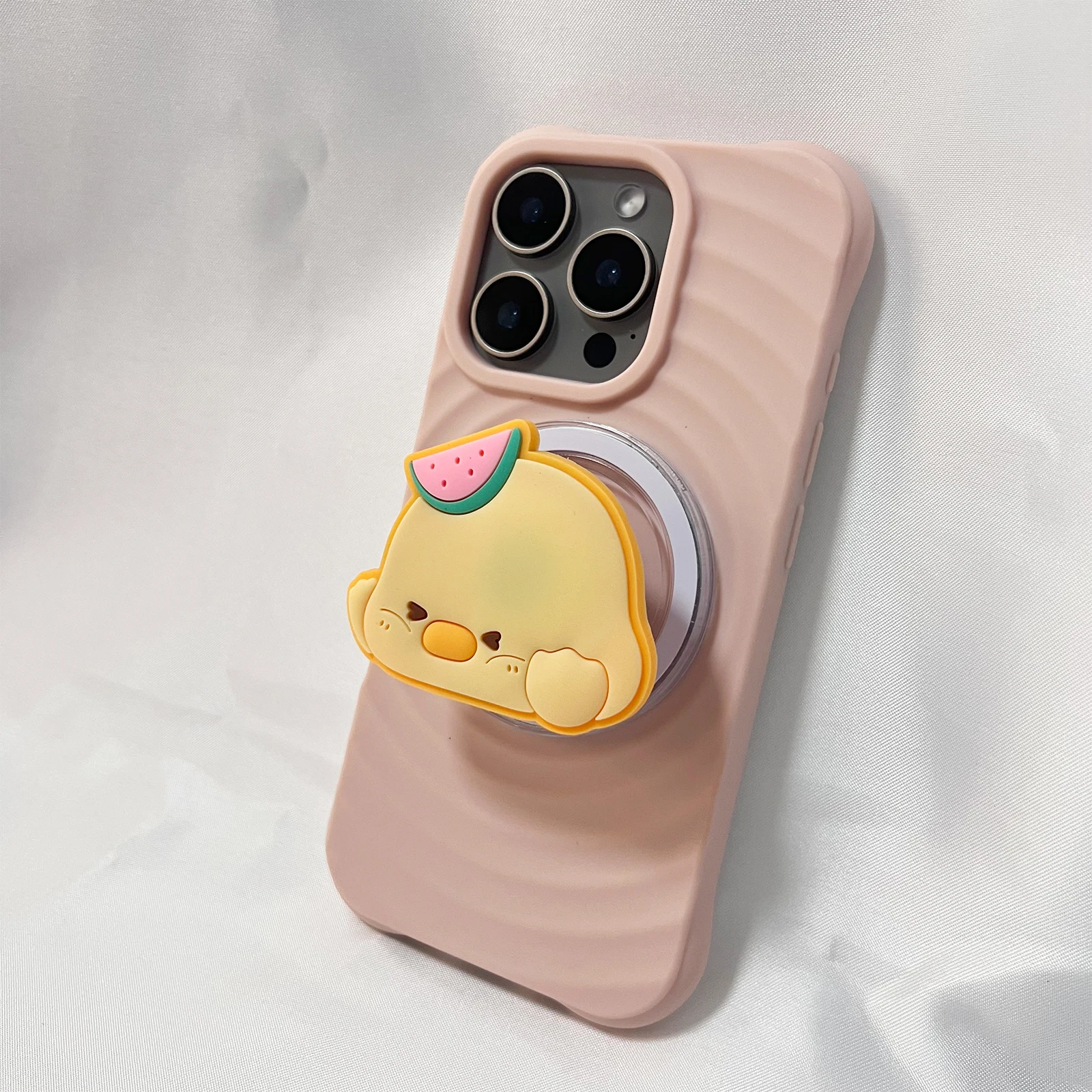 Мягкий держатель для телефона с милым животным, тортом и курицей Griptok, подставка для телефона, поддержка iPhone 17, iPhone, 16 Pro Max, Samsung