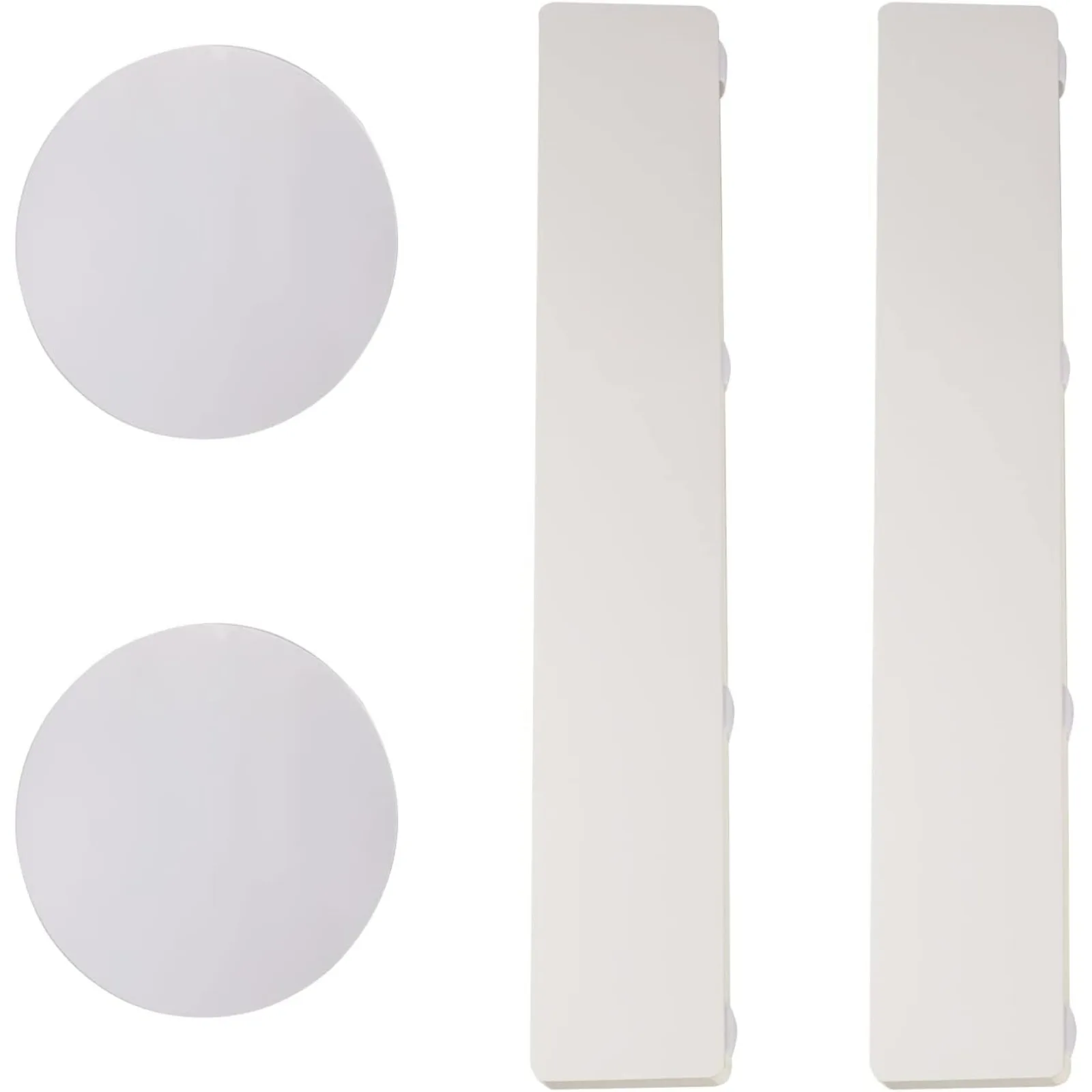 2 Pcs Display Pedestals, Foldable Paper Columns, Cream White Wedding Centerpieces Display, Cylinder Flower Stand, for Engagement Birthday Party Decoration