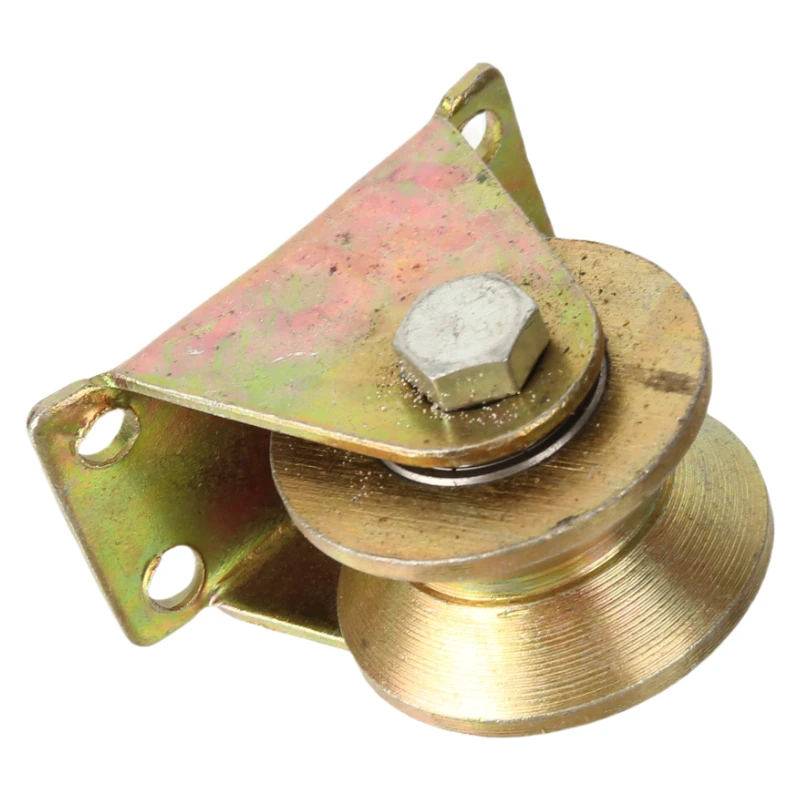60MM Diameter Heavy Duty Triangle Wheel - U-Shaped Bearing Groove Pulley Track Wheel & Movable Door Caster Guide Wheel