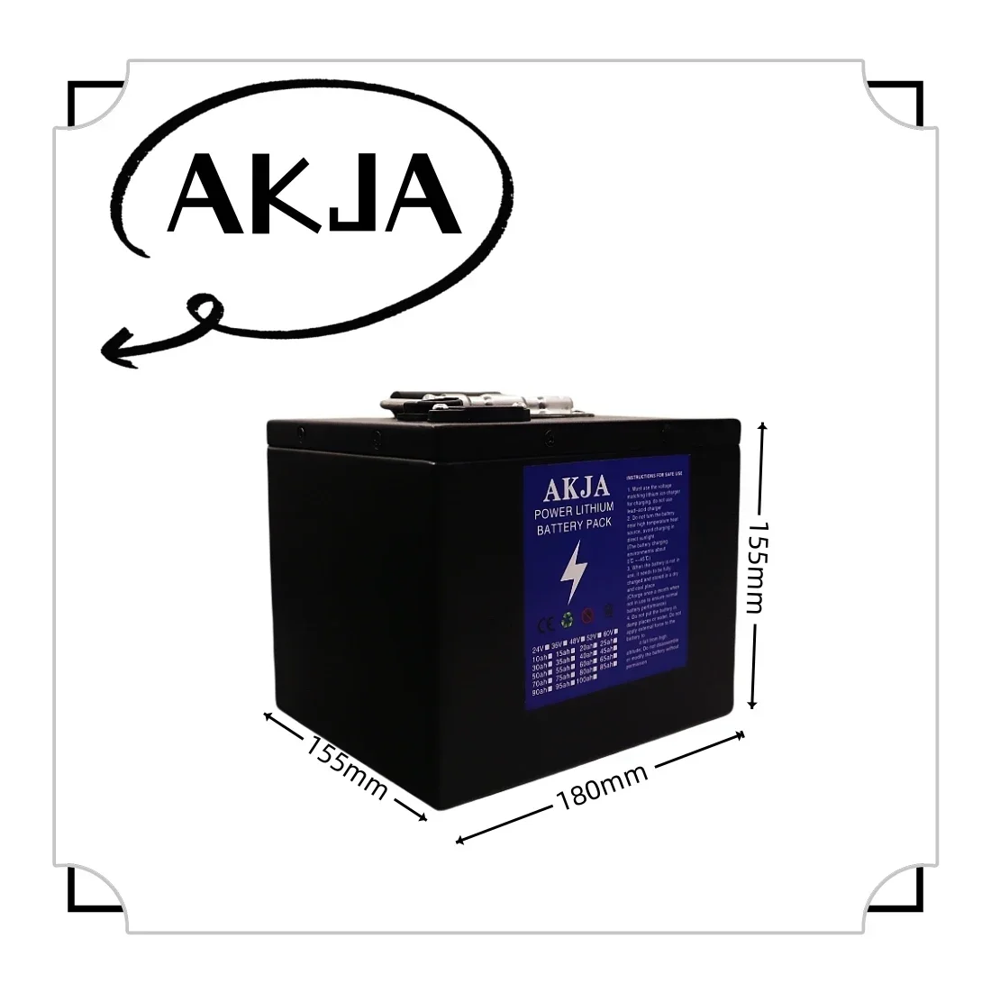 Air fast transportation New Full Capacity Power 18650 Lithium Battery 60V10ah-50ah Lithium Battery Pack Suitable for 250-2000W