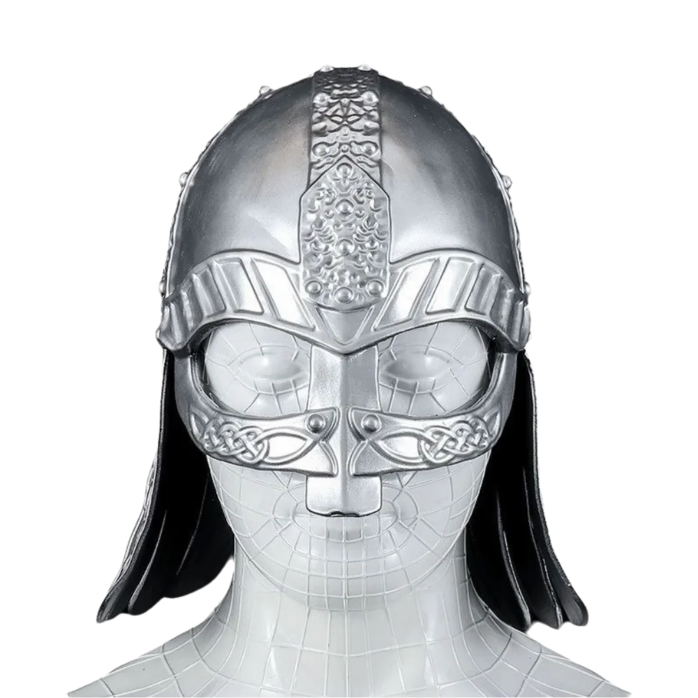 Vintage Viking Horn Hat Helmet Head Ornament Realistic Medieval Warrior Knight Hat Dress Up Renaissance Decorative Mask Headgear