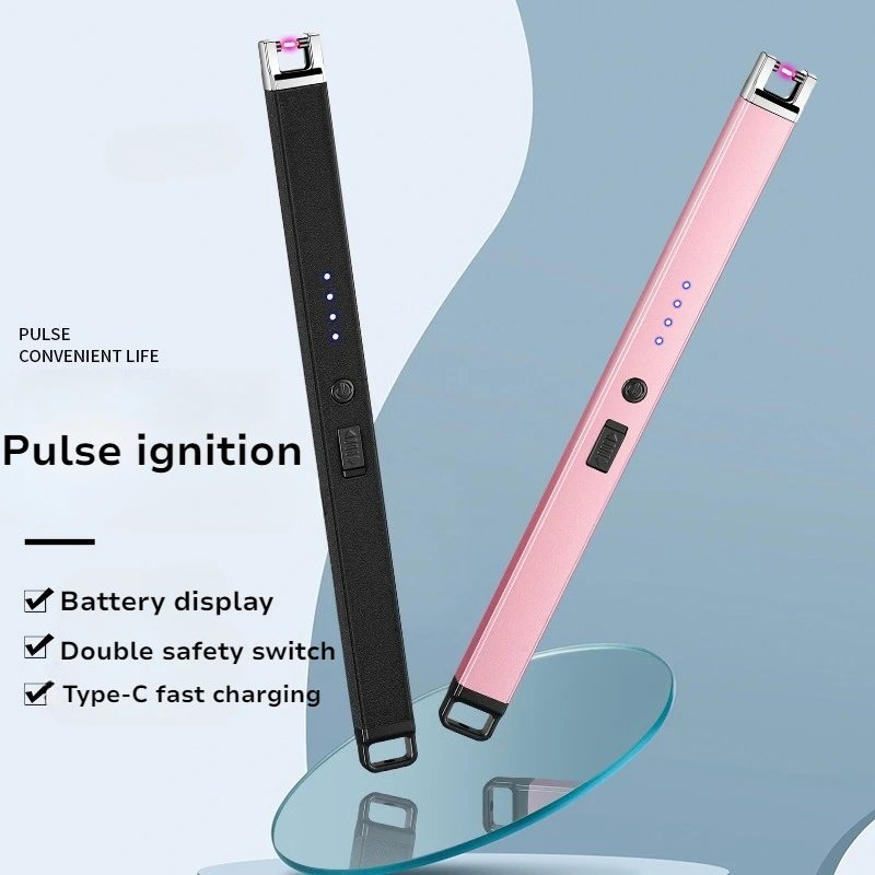 

Metal Scented Candle Arc Igniter Kitchen Rechargeable Pulse Lighter Type-C Outdoor Barbecue Camping Ignition Stick