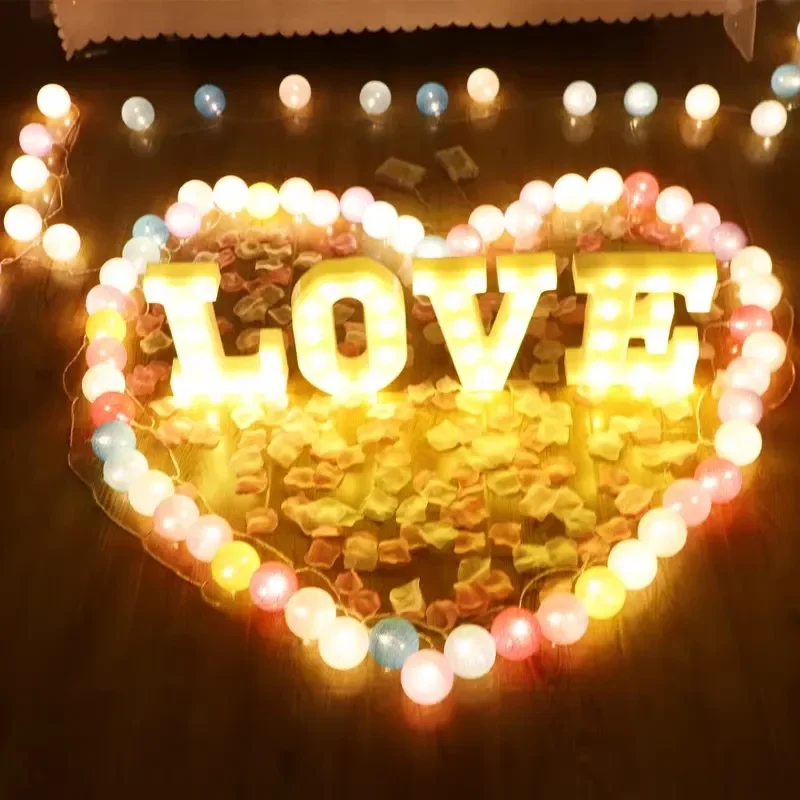 60/20LED สําลี String Light คริสต์มาสสวนกลางแจ้งแขวนไฟ Fairy String Garland โคมไฟสําหรับงานแต่งงานตกแต่ง