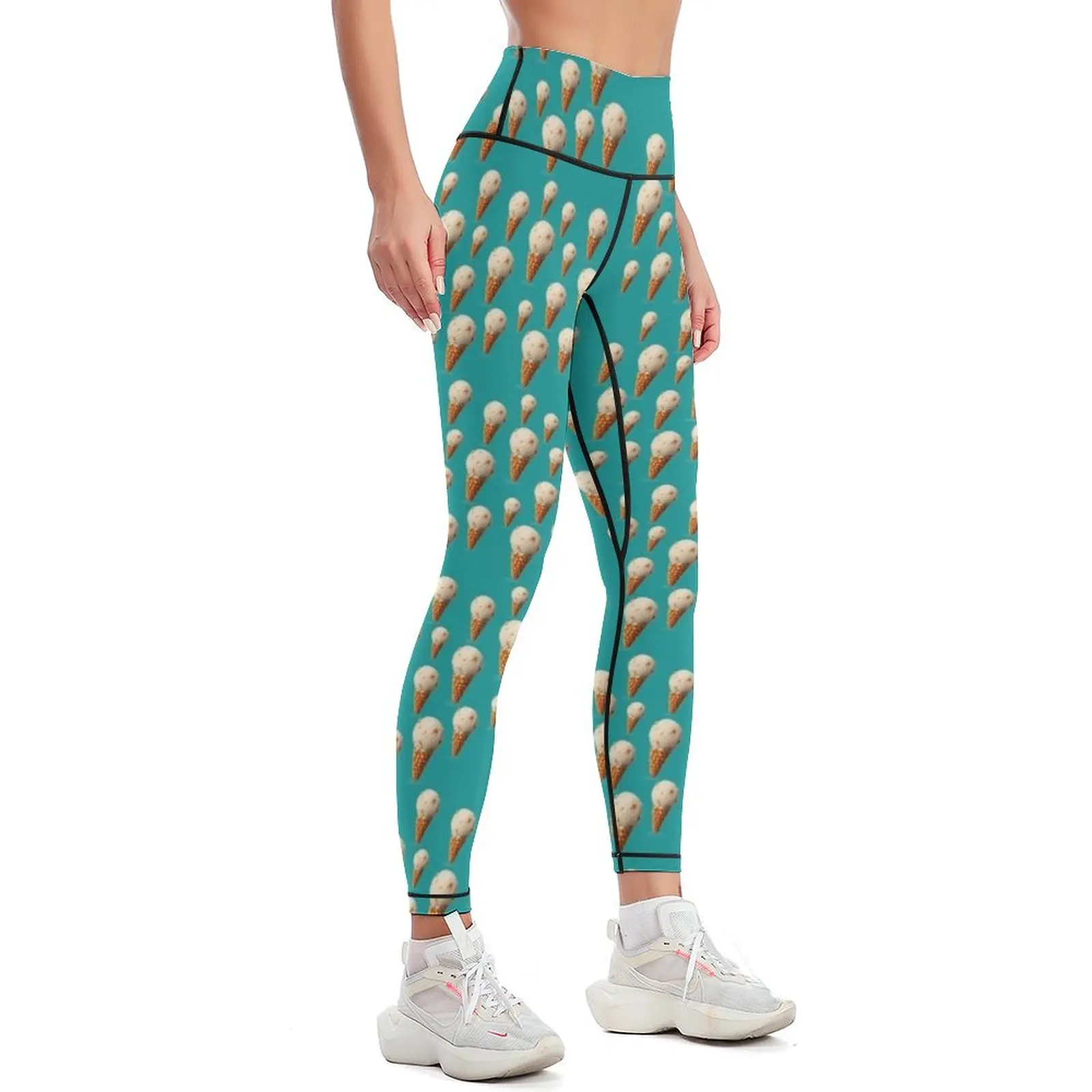 Hokey Pokey Ice Cream Leggings Female legging pants legging pants raises butt gym womans Womens Leggings