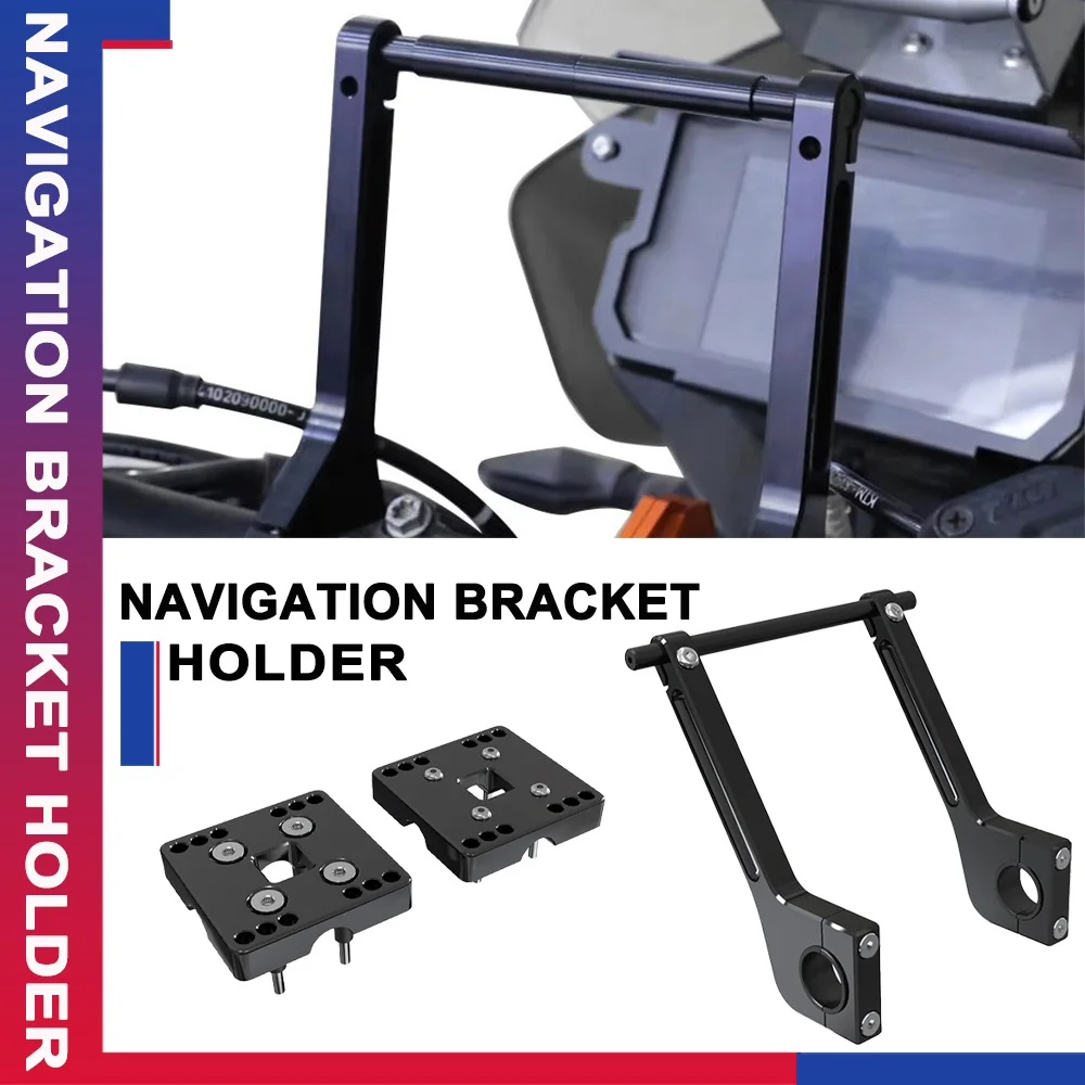 12mm GPS Holder Bracket Motorcycle Navigation Roadbook Mounting Arms Kit For Honda CRF300L CRF 300 Rally CR CRF CRFX 125 250 450