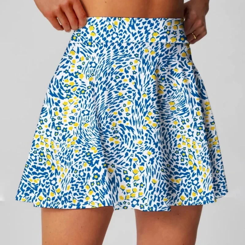 WESTSHAN Top Quality EU US Size Luxury Golf High Waist Sports Skirt Sports Workout Fitness Tennis Badminton Breathable Skirt