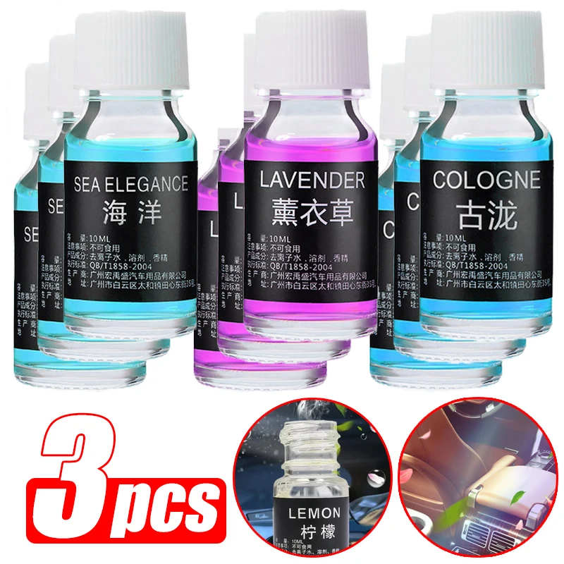 

1/3Pcs Mixed Essential Oils for Aroma Diffuser 10ml Car Air Humidifier Water-soluble Air Freshener Scents Fragrance Oil Perfume
