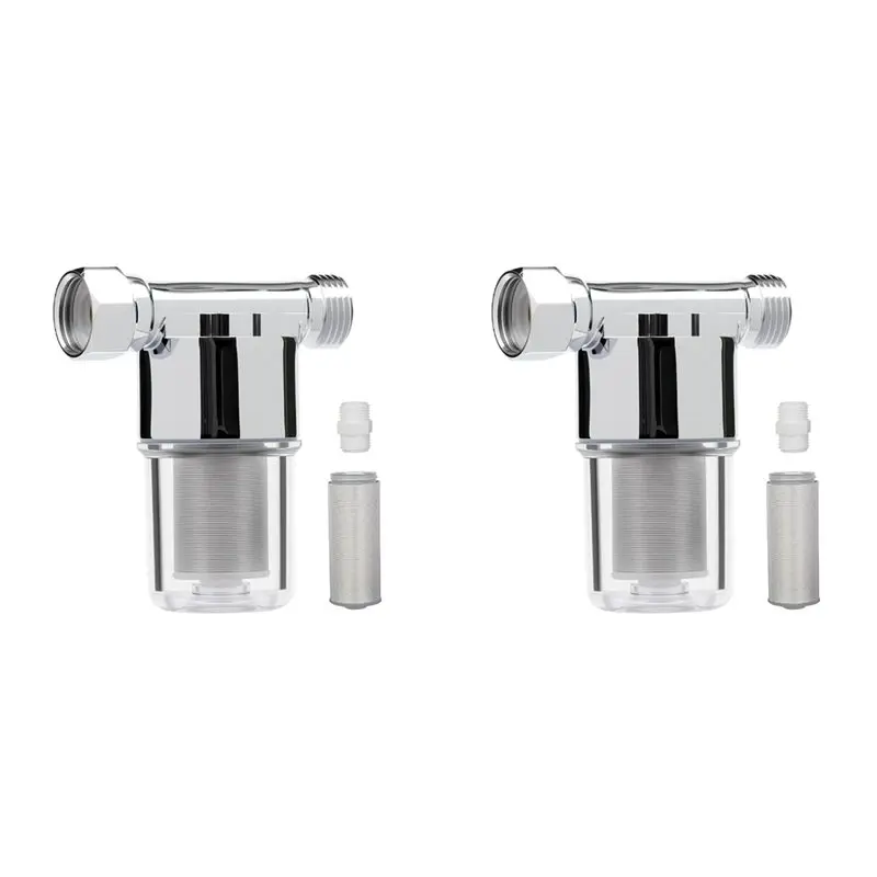 

2 фильтра для воды от осадка 40 микрон, для стиральных машин, душевых кабин, садов, колодцев, улавливают песчинки.