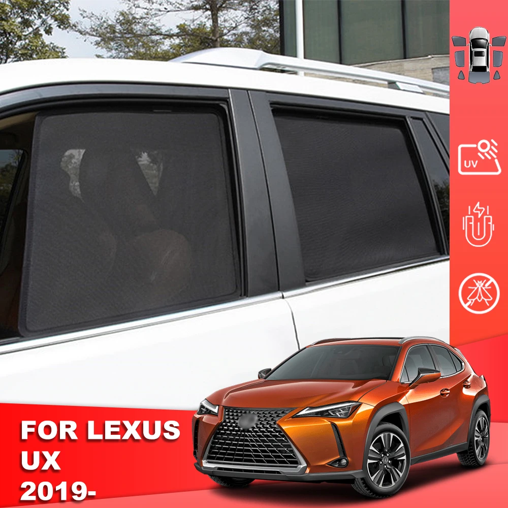 

For Lexus UX 250h ZA10 2018-2024 Magnetic Car Sunshade Shield Front Windshield Curtain Rear Side Baby Window Sun Shade Visor