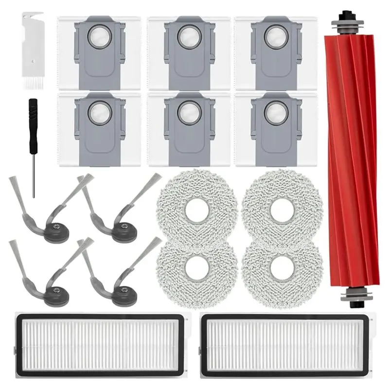 

【GRATEFUL】Комплект аксессуаров и запасных частей для роботов-пылесосов Roborock QV 35A, Q 35S, QR 598, QR 798