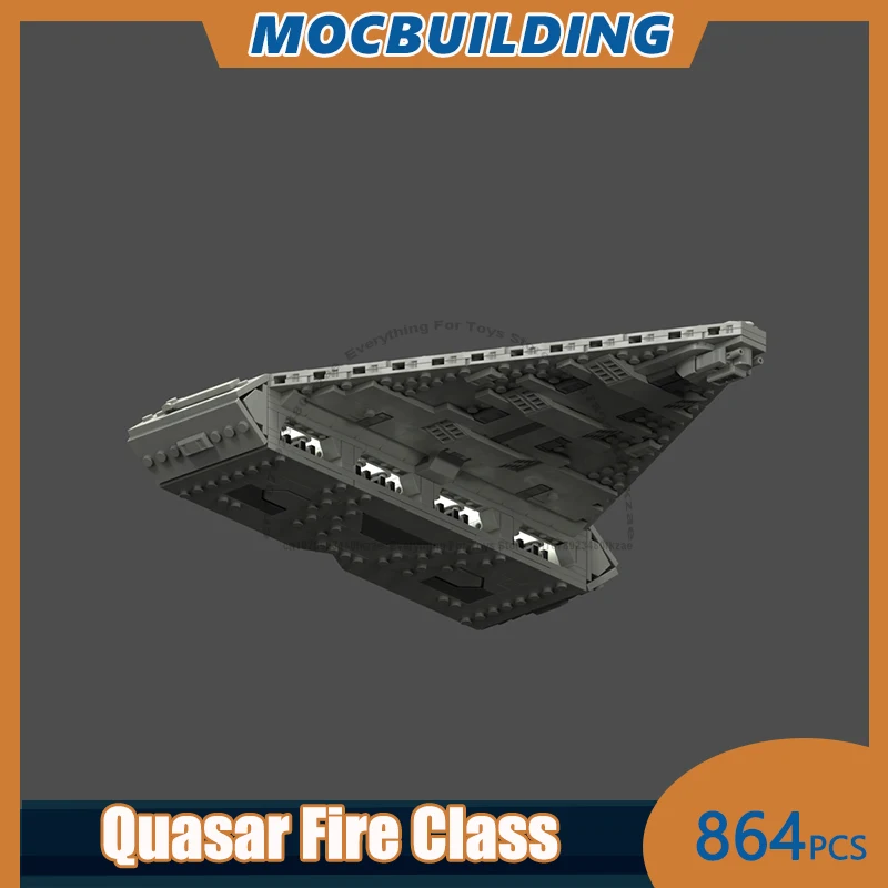 Quasar Fire Class Model MOC Building Blocks DIY Assemble Bricks Space Collection Display Creative Educational Toys Gifts 864PCS
