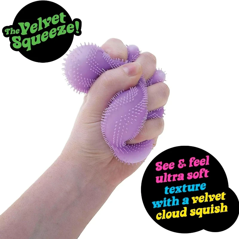 NeeDoh Fuzz Ball Blind Box Series  Stress Relief Toys  Desktop Ornament Fun Soft Stress Ball for People Under Pressure