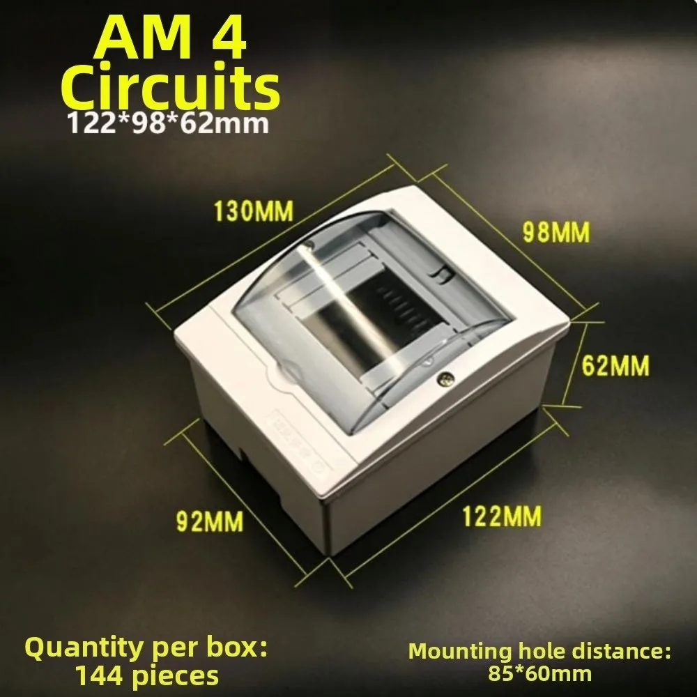 1/2/3/4/6/9/13/16 Ways Circuit Breaker Distribution Protection Box With Waterproof Cover Indoor Wall Mount Plastic Box