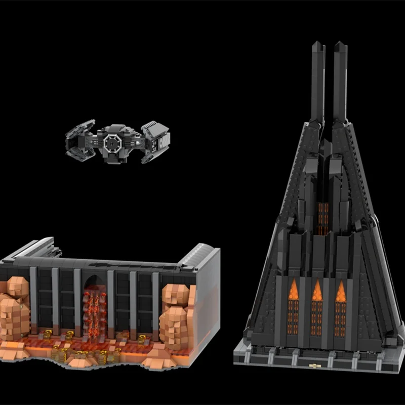 3009 Uds. MOC Vader s Castle Barad d r Star Battle modelo bloques de construcción arquitectura juguete idea educación ladrillo regalo de Navidad niños