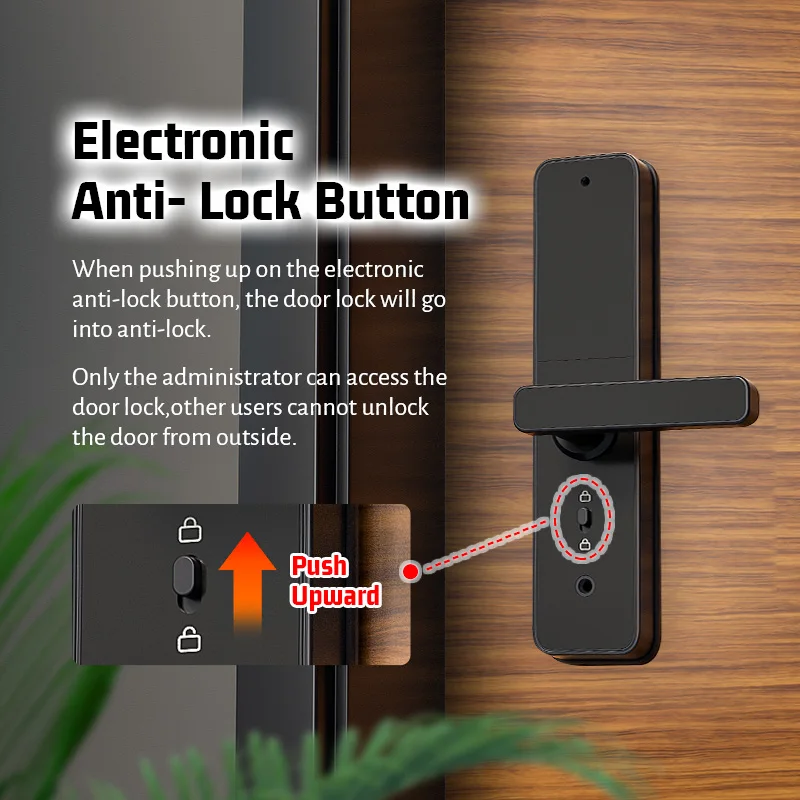 Imagem -05 - Tuya Zigbee Smart Door Lock App Controle Remoto Eletrônico Biométrico Fingerprint Desbloqueio Digital Inteligente Elétrica Senha Bloqueio