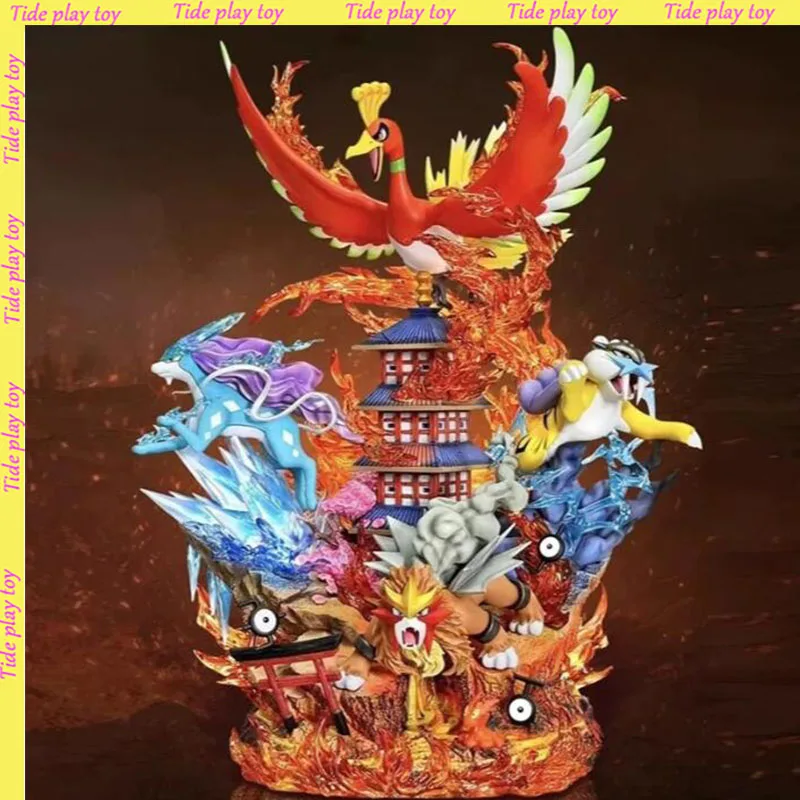 Neue Raikou Entei Suicune Figur Ho-Oh Anime Figuren Hohe Qualität Modell Zimmer Schreibtisch