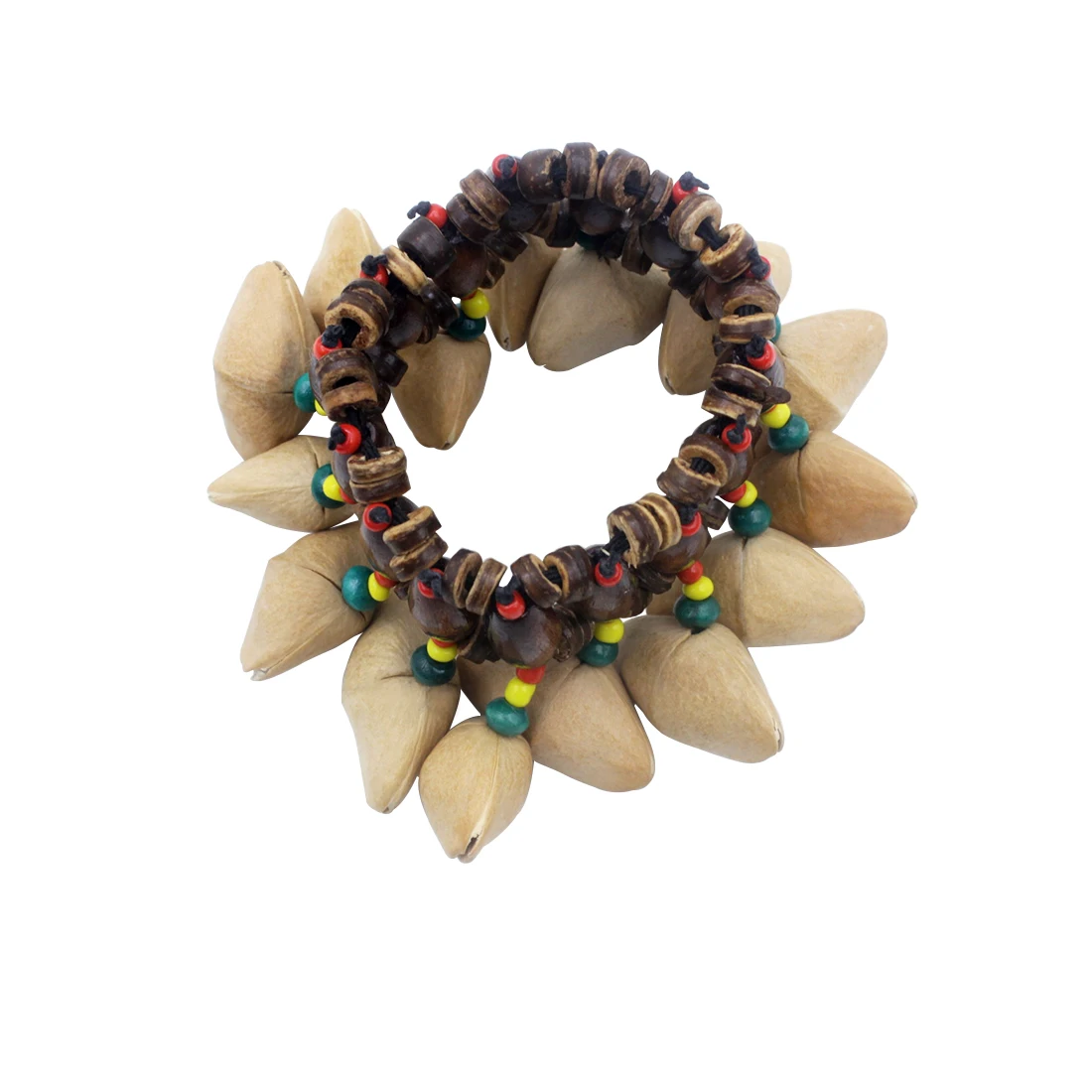 Handbells Handmade Nuts Shell Bracelet Handbell for Djembe African Drum Conga Percussion Accessories Gift Musical Instrument